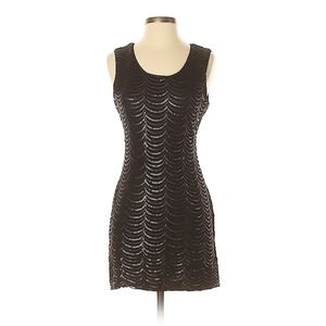 Esley Black Cocktail Dress with Sequins